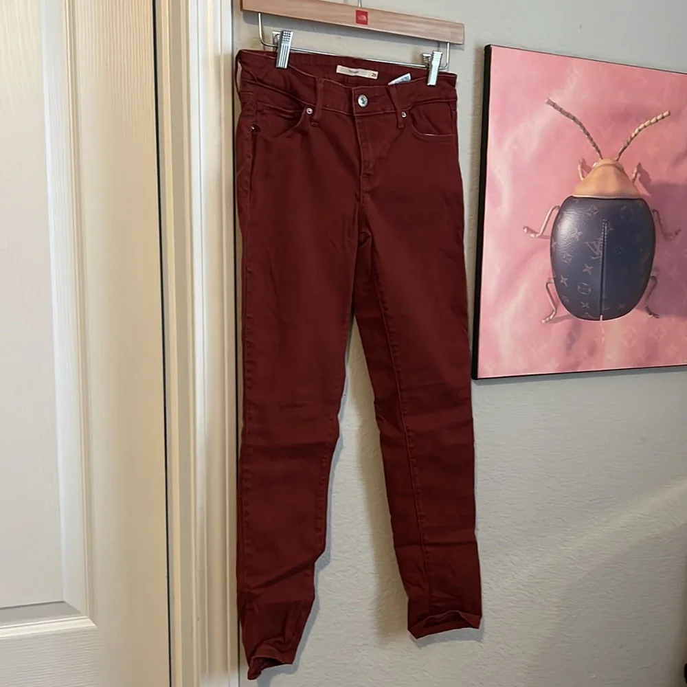 Levi’s Vintage White Tag- Burnt Orange Skinny Jeans - Picture 2 of 5
